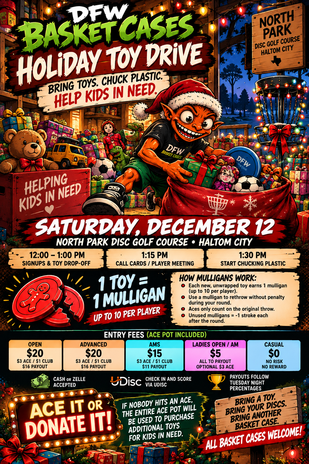 DFW Basket Cases Toy Drive — December 12, 2026