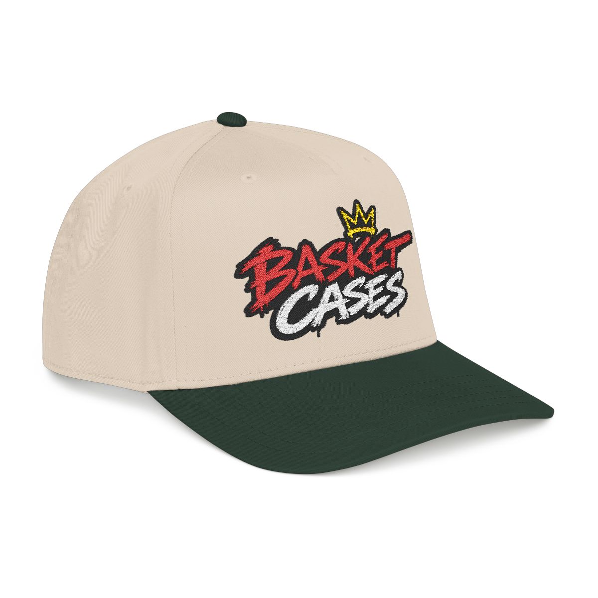 Basket Cases Embroidered Mid-Profile Baseball Cap